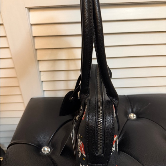 Ed Hardy Black and Red Women's Satchel - Picture 3 of 7